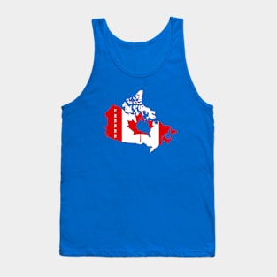 Canada flag & map Tank Top